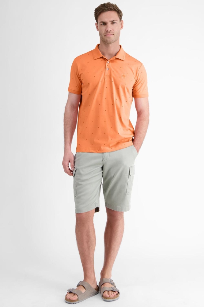 POLO MET SUBTIELE OPDRUK 2553250 918 PALE PAPAYA